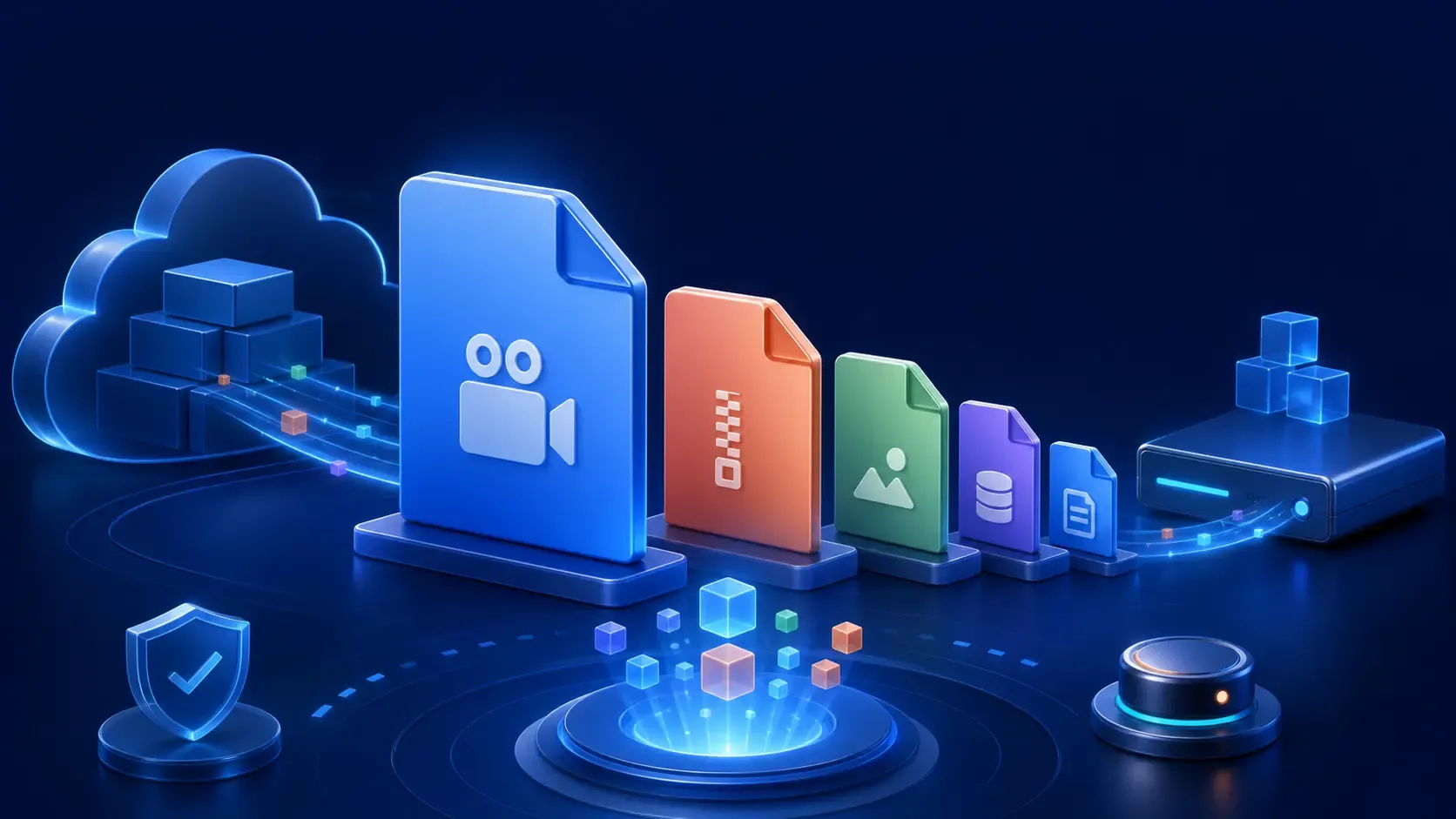 Top Files analysis showing the largest files in a cloud folder