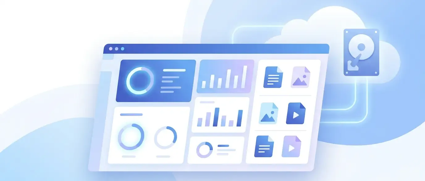 Cloud storage dashboard