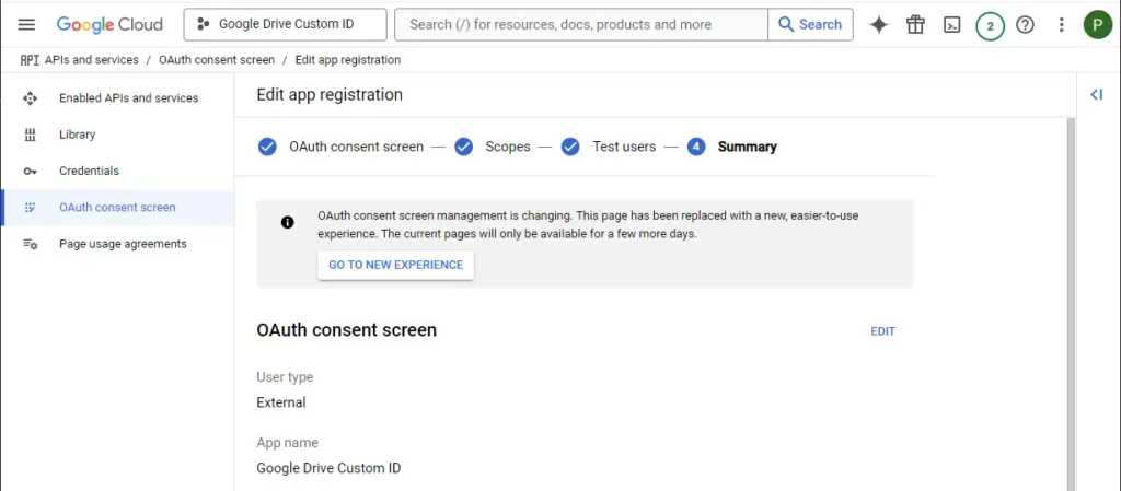 Add a test user
