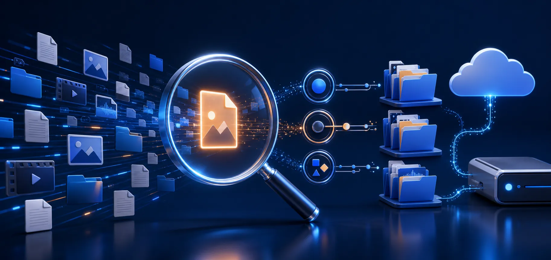 Resultados de búsqueda de archivos en Air Cloud Analyzer